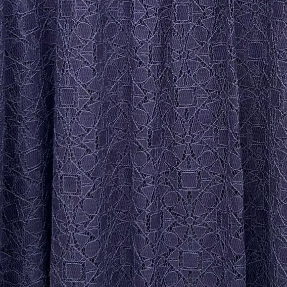 Logo Lounge Tunic Top Women's 2X Purple Zip Up Pockets V-Neck Lovely Lace Back - Picture 9 of 14